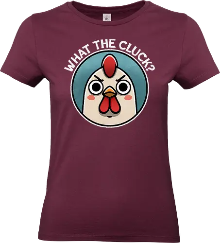 What the Cluck? - chicken lovers, farm animals, cute, funny, animal lover, poultry, cluck, funny, pun - Standard T-Shirt (Frauen)