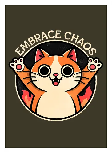 Embrace Chaos Cat