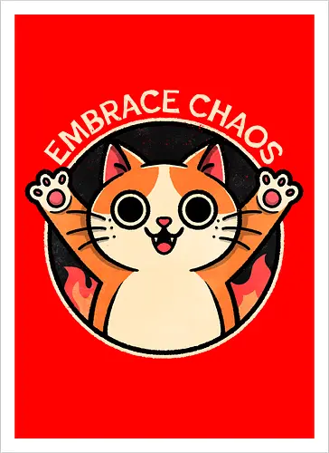 Embrace Chaos Cat
