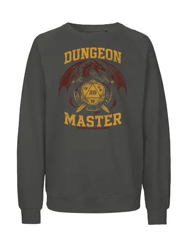 Dungeon Master - Dungeon, tabletop RPG, Pen and paper, D&D, role-playing games, gaming apparel, fantasy art, game master, TTRPG, nerd culture, geek fashion - Fairtrade Sweatshirt