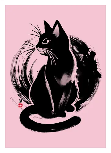 Sumi-e Cat