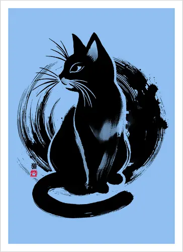 Sumi-e Cat