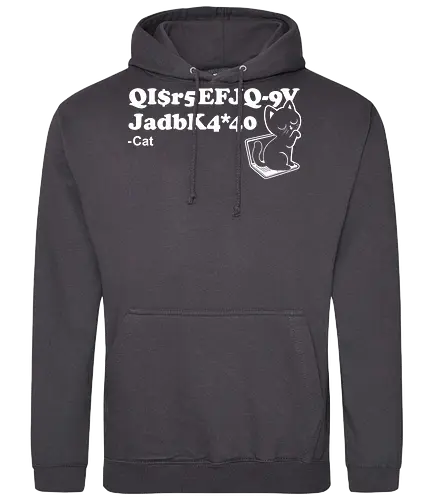 Cat Poem Quote - Cat, Black Cat, Sarcasm, Joke, Pun, Cute, Fluffy, poetry, poem, computer - Standard Hoodie