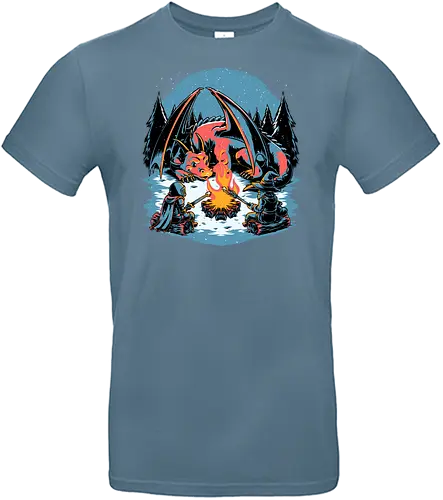 Cozy Dragon Fantasy  - RPG, Pen and Paper, d20, dungeon master, role-playing game, tabletop, game master, dungeon, games, board games, knight, wizard, mage, dragon, holidays, snow, cozy weather, winter, and marshmallows, cool, funny, fantasy, adventure - Standard T-Shirt