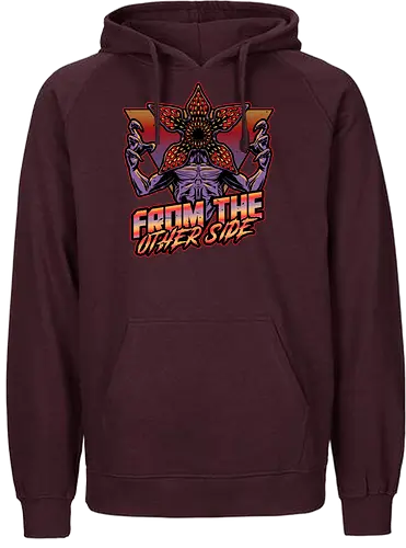 Dimensional Monster Vaporwave - Tv Show, Rpg, 80s, Badge, Retro, Retro Vintage, Vintage, Halloween, Classic Movie, Classic, Demon, Monster, Creature, Spooky, Creepy, Vaporwave, Neon, Neon Sign, Cool - Fairtrade Hoodie
