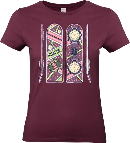 Skateboard of the Future - Movies, time, time travel, classic, classic movie, skateboards, skateboarding - Standard T-Shirt (Frauen)
