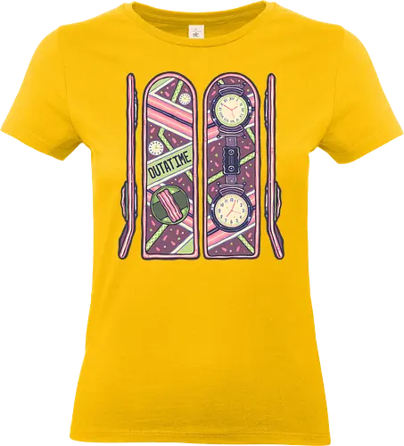 Skateboard of the Future - Movies, time, time travel, classic, classic movie, skateboards, skateboarding - Standard T-Shirt (Frauen)