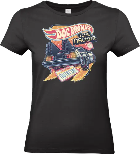 Blazing Time Machine - Movies, time, time travel, classic, classic movie, vehicle, time machine - Standard T-Shirt (Frauen)