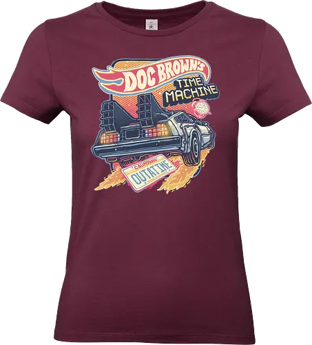 Blazing Time Machine - Movies, time, time travel, classic, classic movie, vehicle, time machine - Standard T-Shirt (Frauen)