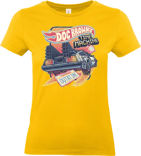 Blazing Time Machine - Movies, time, time travel, classic, classic movie, vehicle, time machine - Standard T-Shirt (Frauen)