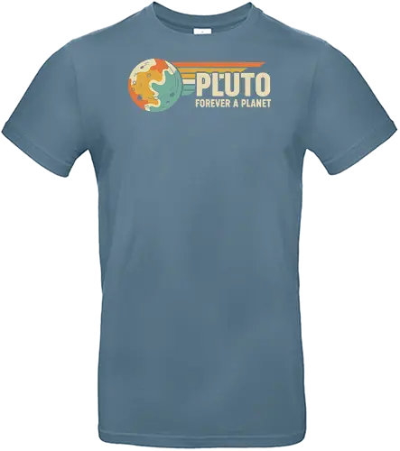 Pluto: Forever A Planet - Retro Solar System - Pluto, forever a planet, astronomy, solar system, science shirt, retro aesthetic, vintage space, nostalgic, planetary defense, dwarf planet, outer space, science humor, teacher gift, celestial body, mid-century - Standard T-Shirt