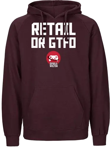 Spielewelten - Retail or GTFO - Fairtrade Hoodie