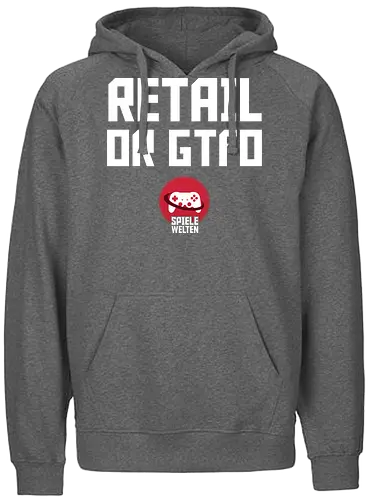 Spielewelten - Retail or GTFO - Fairtrade Hoodie