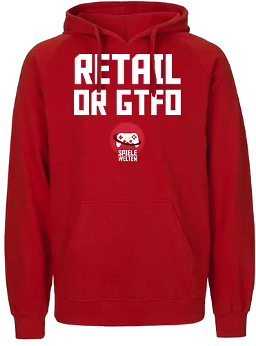Spielewelten - Retail or GTFO - Fairtrade Hoodie