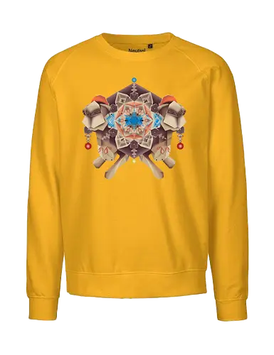 Camela Arabesque - camel, Kamel, Mandala, kaleidoscope, Kaleidoskop, desert, Wüste, geometrisch, oriental, orientalisch, arabisch - Fairtrade Sweatshirt