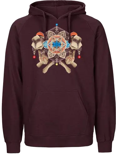 Camela Arabesque - camel, Kamel, Mandala, kaleidoscope, Kaleidoskop, desert, Wüste, geometrisch, oriental, orientalisch, arabisch - Fairtrade Hoodie