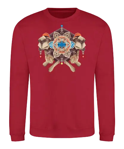 Camela Arabesque - camel, Kamel, Mandala, kaleidoscope, Kaleidoskop, desert, Wüste, geometrisch, oriental, orientalisch, arabisch - Sweatshirt