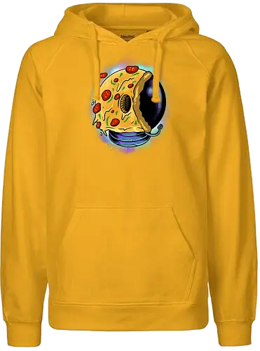 galactic astro pizza  - pizza, food, space, astronout, delicious, beverages, meatball, sausages, fastfood, bestfriend - Fairtrade Hoodie