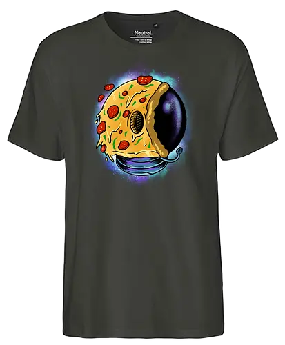 galactic astro pizza  - pizza, food, space, astronout, delicious, beverages, meatball, sausages, fastfood, bestfriend - Fairtrade T-Shirt