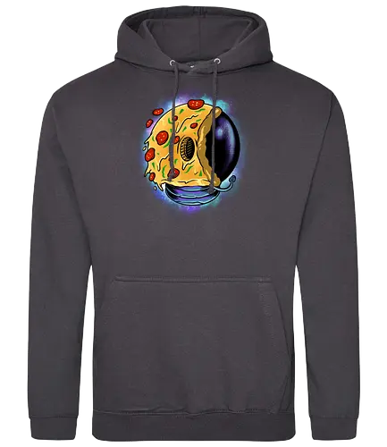 galactic astro pizza  - pizza, food, space, astronout, delicious, beverages, meatball, sausages, fastfood, bestfriend - Standard Hoodie
