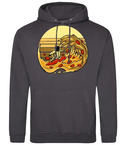 fun cheesey wave  - pizza, food, space, astronout, delicious, beverages, meatball, sausages, fastfood, bestfriend - Standard Hoodie