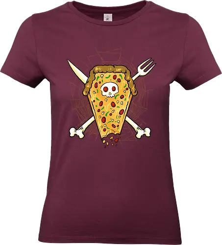 dead of pizza  - pizza, food, dracula, vampire, halloween, spooky, creepy, space, astronout, delicious, beverages, meatball, sausages, fastfood, bestfriend - Standard T-Shirt (Frauen)