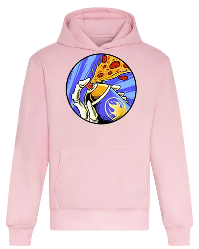 colorful life of pizza - pizza, food, dracula, vampire, halloween, spooky, creepy, space, astronout, delicious, beverages, meatball, sausages, fastfood, bestfriend - Heavyweight Hoodie