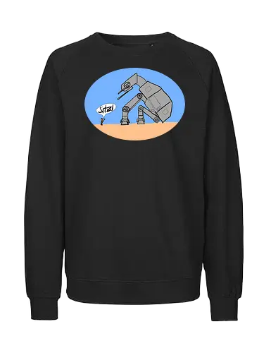Sitz! - Außerirdische, Hund, Weltall, Brav - Fairtrade Sweatshirt