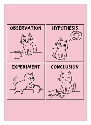 The Cat's Scientific Method: Knock It Off