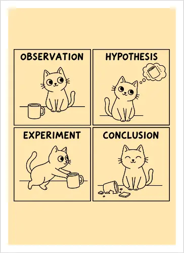 The Cat's Scientific Method: Knock It Off