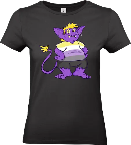 Nonbinary Goblin  - Queer, Pride, Goblin, LGBTQIA, Non binary - Standard T-Shirt (Frauen)