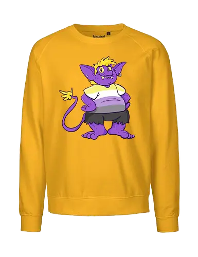 Nonbinary Goblin  - Queer, Pride, Goblin, LGBTQIA, Non binary - Fairtrade Sweatshirt