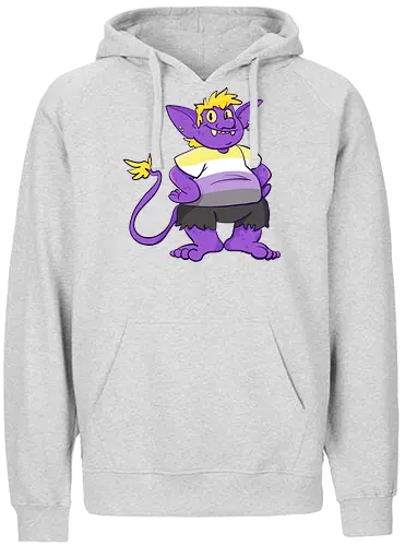Nonbinary Goblin  - Queer, Pride, Goblin, LGBTQIA, Non binary - Fairtrade Hoodie
