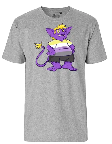 Nonbinary Goblin  - Queer, Pride, Goblin, LGBTQIA, Non binary - Fairtrade T-Shirt