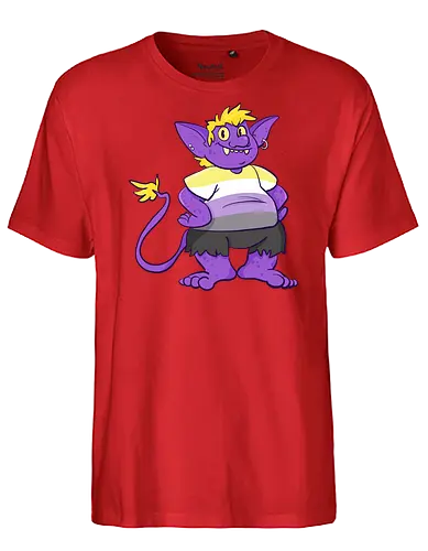 Nonbinary Goblin  - Queer, Pride, Goblin, LGBTQIA, Non binary - Fairtrade T-Shirt
