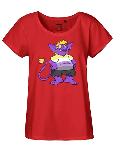 Nonbinary Goblin  - Queer, Pride, Goblin, LGBTQIA, Non binary - Fairtrade Girl Shirt