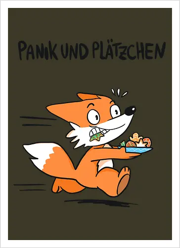 Panik und Plätzchen (schwarze Schrift)