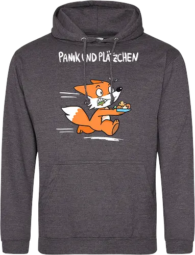 Panik und Plätzchen (weiße Schrift) - Weihnachten, Yule, Fuchs, Xmas - Standard Hoodie