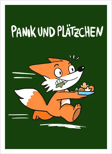 Panik und Plätzchen (weiße Schrift)