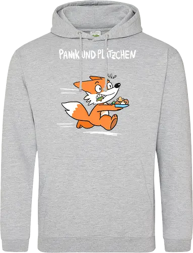 Panik und Plätzchen (weiße Schrift) - Weihnachten, Yule, Fuchs, Xmas - Standard Hoodie