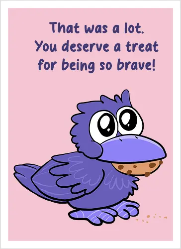 Treat Crow (violette Schrift)