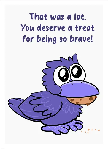 Treat Crow (violette Schrift)