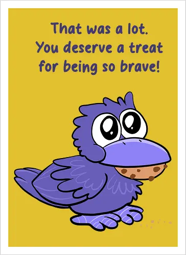 Treat Crow (violette Schrift)