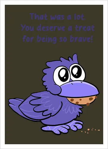 Treat Crow (violette Schrift)