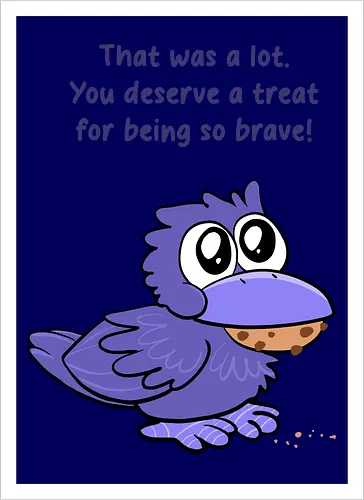 Treat Crow (violette Schrift)