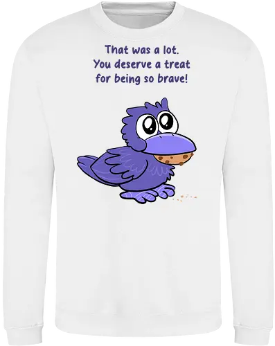 Treat Crow (violette Schrift)