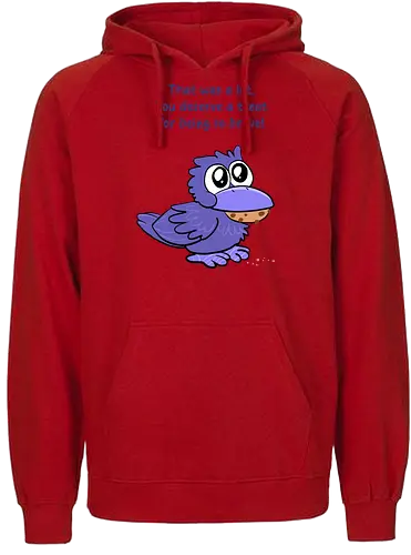 Treat Crow (violette Schrift) - Fairtrade Hoodie