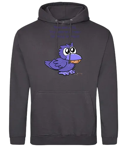 Treat Crow (violette Schrift) - Standard Hoodie
