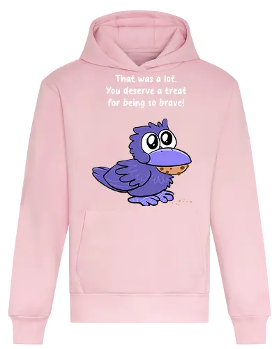 Treat Crow (weiße Schrift) - Heavyweight Hoodie