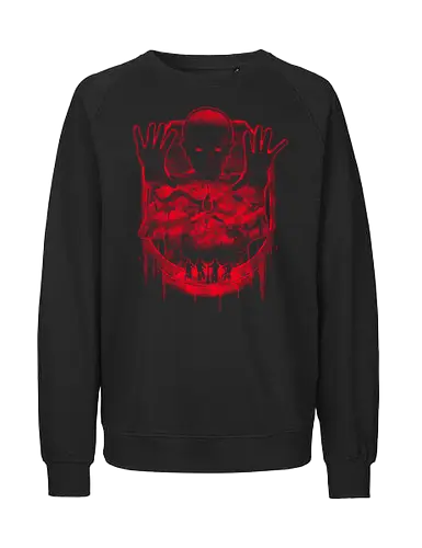 Strange Lab Escapee - Strange, 80s, demogorgon, eleven, hawkins, lucas, mike, TV, pyschedelic, retro, stranger, trippy, upside down, vintage, will byers, lucas sinclair, nancy wheeler, stranger things movie - Fairtrade Sweatshirt